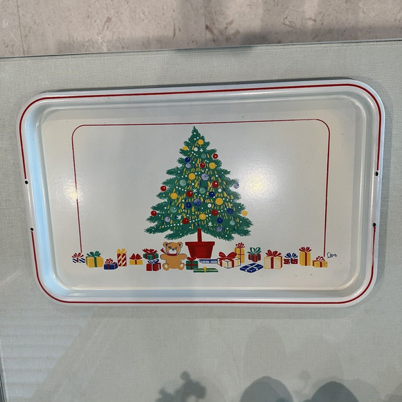 Vintage 1985 Himark Christmas Trays 3 Piece Set Never Used - Picture 10 of 12